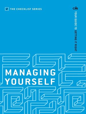 cover image of Managing Yourself